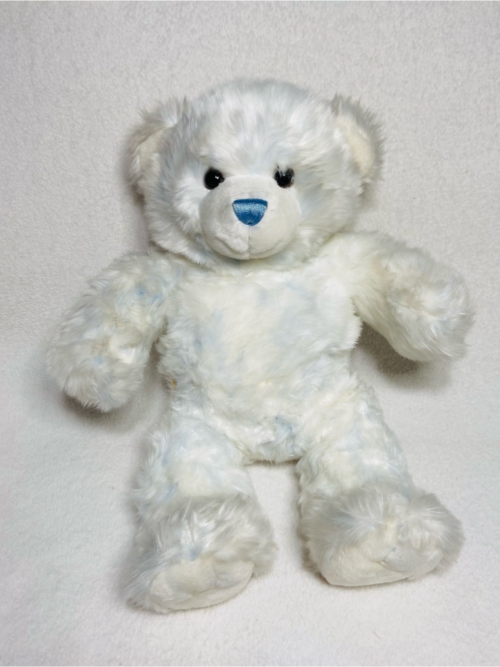 14” Vintage 90s Build a Bear Blue and Cream Polar Bear Plush